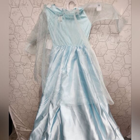 Nwt Halloween Girls Light-up Icy Snow Princess Fantasy Costumes, Sz M 7/8 - Picture 10 of 13